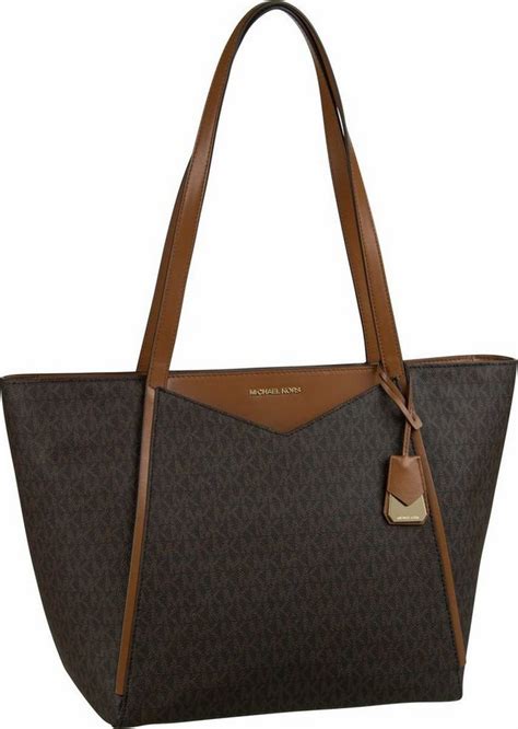 michael kors shopper whitney large tz tote mk signature shopper